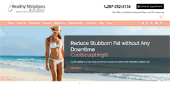 Desktop Screenshot of healthysolutionsdr.com